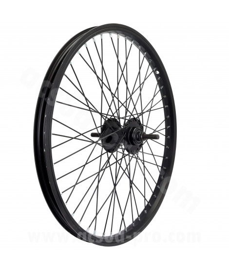 ROUE AVANT 20" BMX ALU NOIR 48 RAYONS
