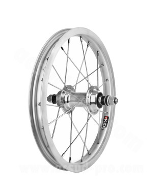 ROUE AVANT VELO 12" AXE PLEIN