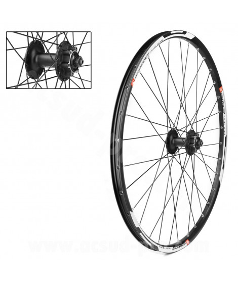 ROUE AVANT VELO 29" VELOX XC / ALL MOUNTAIN NEO DISC ALU MOYEU SHIMANO M475 6 TROUS
