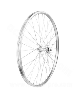 ROUE AVANT VELO 650 X 30A ALU AXE PLEIN