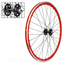 ROUE AVANT VELO 700C VELOX FIXIE ROUGE ALU 30mm