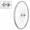 ROUE AVANT VELO VTC 28" AXE PLEIN JANTE ALU ARGENT MACH1 M110 (ETRTO 19-622)