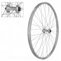 ROUE AVANT VELO VTC 28" BLOCAGE RAPIDE JANTE ALU ARGENT MACH1 M110 (ETRTO 19-622)