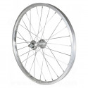 ROUE VTT 20" AV ANT ECROU AXE PLEIN JANTE ARGENT MACH1 M110. MOYEU ALU 28 RAYONS