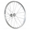 ROUE VTT 20" AV ANT ECROU AXE PLEIN JANTE ARGENT MACH1 M110. MOYEU ALU 28 RAYONS