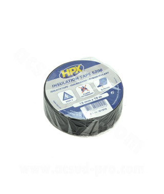 ROULEAU ADHESIF  NOIR 10 METRES ISOLANT PVC 19mm  (X1 PCS)