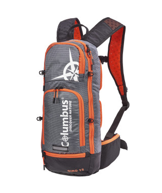 SAC A DOS COLUMBUS GIRO 12 GRIS ORANGE 12L