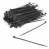 SACHET DE COLLIERS RISLAN  NOIR 98 X 2.5mm (SACHET DE 100 PIECES)