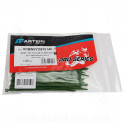 SACHET DE COLLIERS RISLAN  NYLON VERT 3.5X140  (SACHET DE 100 PIECES)