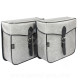 SACOCHE ARRIERE VELO SPORFABRIC S14 STYLE VINTAGE GRIS 30X30X11cm (LA PAIRE)