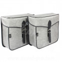 SACOCHE ARRIERE VELO SPORFABRIC S14 STYLE VINTAGE GRIS 30X30X11cm (LA PAIRE)