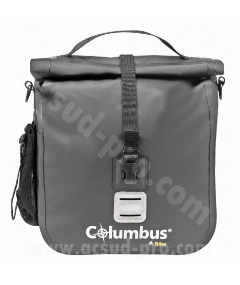 SACOCHE COLUMBUS ETANCHE DE GUIDON AVEC FENETRE TRANSPARENTE ET FIXATION 8L