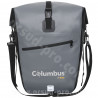 SACOCHE IMPERMEABLE COLUMBUS POUR PORTE BAGAGES 20L GRIS/NOIR 42X28X18