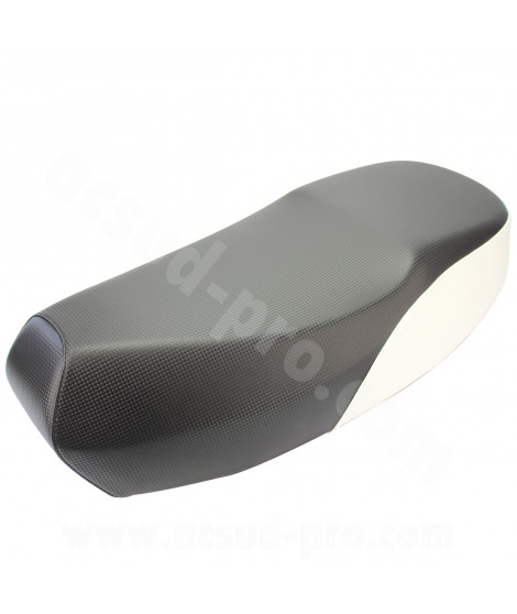 SELLE SCOOTER ADAPT. MBK BOOSTER SPIRIT / YAMAHA BWS  NOIR/BLANC