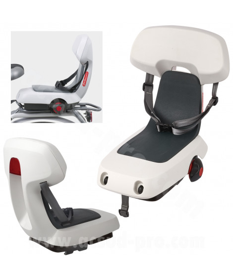 SIEGE ENFANT ARRIERE POLISPORT FIXATION SUR PORTE BAGAGE GUPPY JUNIOR BLANC