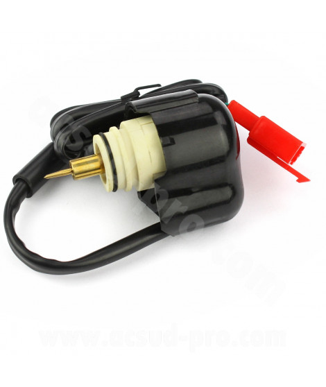 STARTER ELECTRIQUE MAXISCOOTER TNT ADAPT. PIAGGIO 125 / VESPA LX / SPRINT / PRIMAVERA (OEM : CM142913) pour carbu Mikuni VM