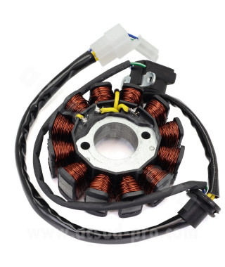 STATOR ALLUMAGE SCOOTER ADAPT. KYMCO AGLITY R16 125 / 200CC (OEM : 00131073 / 31120-LGS6-E10)
