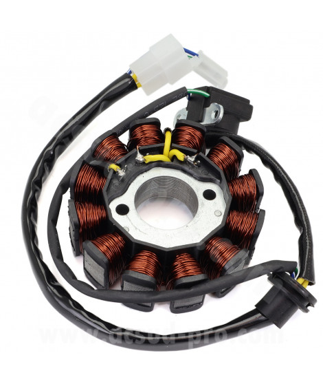 STATOR ALLUMAGE SCOOTER ADAPT. KYMCO AGLITY R16 125 / 200CC (OEM : 00131073 / 31120-LGS6-E10)