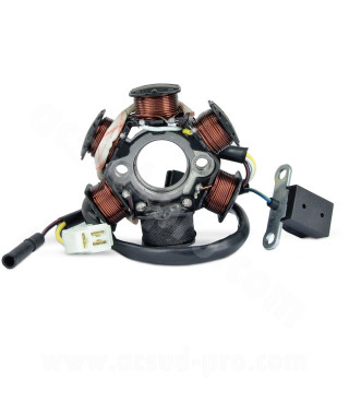 STATOR ALLUMAGE SCOOTER ADAPT. PEUGEOT 50 LUDIX 2004 / KISBEE / DJANGO / SPEEDFIGHT 3 / VIVACITY 3  (OEM : 768349)