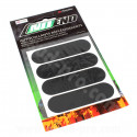 STICKERS REFLECHISSANTS NOIRS POUR CASQUES (FORMAT HOMOLOGUE ECE 324)