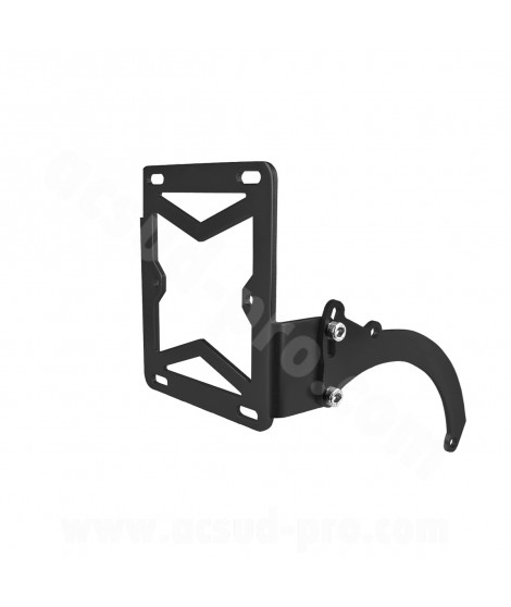 SUPPORT LATERAL PLAQUE IMMATRICULATION ADAPT. PEUGEOT SPEEDFIGHT / TREKKER NOIR MAT