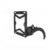 SUPPORT LATERAL PLAQUE IMMATRICULATION ADAPT. PEUGEOT SPEEDFIGHT / TREKKER NOIR MAT