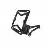 SUPPORT LATERAL PLAQUE IMMATRICULATION ADAPT. PIAGGIO TYPHOON / LUDIX NOIR MAT