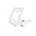SUPPORT LATERAL PLAQUE IMMATRICULATION ADAPT. YAMAHA BOOSTER / NITRO BLANC