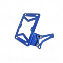 SUPPORT LATERAL PLAQUE IMMATRICULATION ADAPT. YAMAHA BOOSTER / NITRO BLEU ANODISE