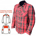 SURCHEMISE ARCHIVE MOTORCYCLE WOODY ROUGE/NOIRE     S