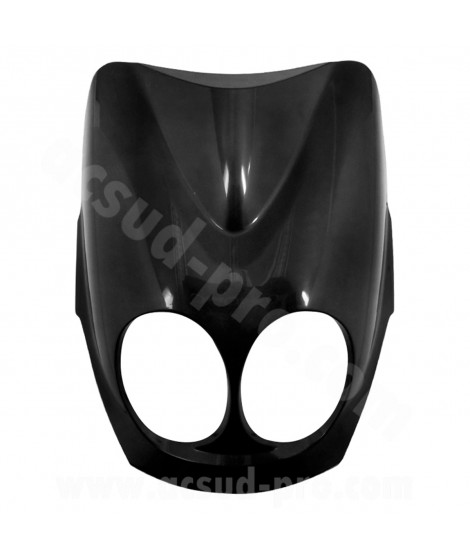 TABLIER AVANT ADAPT. MBK 50 OVETTO 2008-2010 /  YAMAHA 50 NEOS 2008-2010  NOIR METAL
