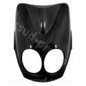 TABLIER AVANT ADAPT. MBK 50 OVETTO 2008-2010 /  YAMAHA 50 NEOS 2008-2010  NOIR METAL