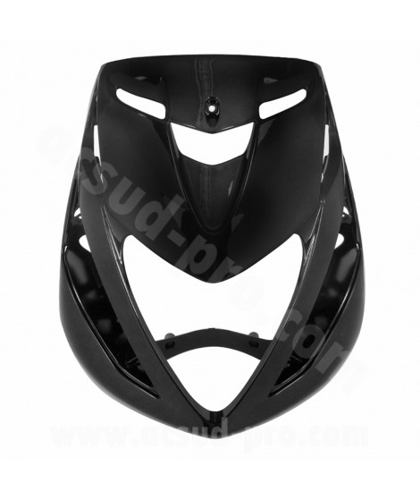 TABLIER AVANT ADAPT. PIAGGIO ZIP 50 2T AIR / 4T LIQUIDE H2O NOIR METAL