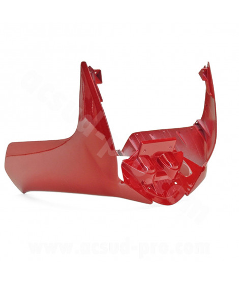 TABLIER AVANT INFERIEUR ADAPT. MBK MACH G / YAMAHA JOG ROUGE (BAS DE CAISSE)