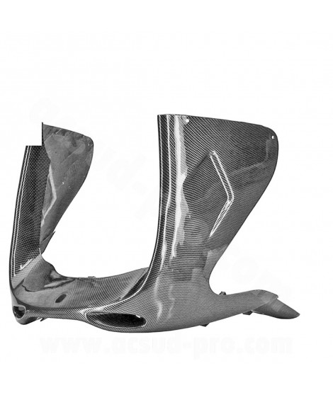 TABLIER AVANT INFERIEUR ADAPT. YAMAHA NITRO  /AEROX IMIT CARBONE (BAS DE CAISSE)