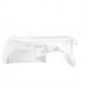 TABLIER AVANT INFERIEUR DROIT ADAPT. MBK 50 OVETTO 2008-2010 /  YAMAHA 50 NEOS 2008-2010  BLANC
