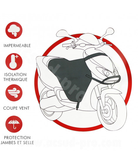 TABLIER UNIVERSEL WATERPROOF TNT SCOOTER / MAXI SCOOTER  (PROTECTION PILOTE + SELLE)