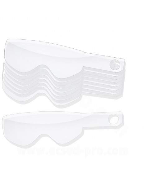 TEAR OFF POUR MASQUE MOTO NOEND 3.6 (SACHET DE X10)