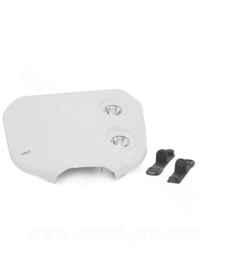 TETE DE FOURCHE ENDURO BI HALOGENE CROSS BLANC *