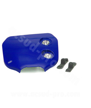 TETE DE FOURCHE ENDURO BI HALOGENE CROSS BLEU  *