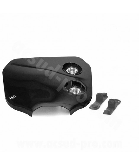 TETE DE FOURCHE ENDURO BI HALOGENE CROSS NOIR  *
