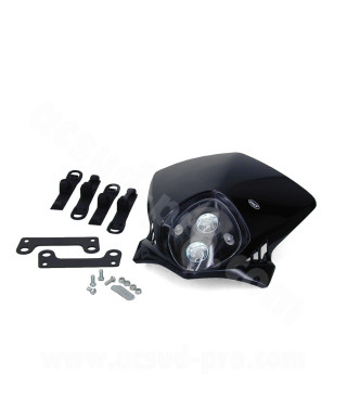 TETE DE FOURCHE ENDURO BI HALOGENE DUKE NOIR *