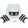TETE DE FOURCHE ENDURO HALOGENE DOUBLE OPTIQUE BLANC *