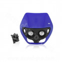 TETE DE FOURCHE ENDURO HALOGENE DOUBLE OPTIQUE BLEU *