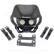 TETE DE FOURCHE ENDURO HALOGENE DOUBLE OPTIQUE NOIR *