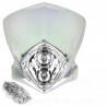TETE DE FOURCHE MOTO DUKE 2X20W TRANSPARENT IRIDIUM *