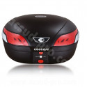 TOP CASE COOCASE ASTRA LUXURY S48 LITRES NOIR LIVRE AVEC PLATINE (AVEC TELECOMMANDE. ALARME. FEU STOP A LED)