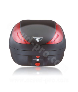 TOP CASE COOCASE WIZARD LUXURY V36 LITRES NOIR LIVRE AVEC PLATINE (AVEC TELECOMMANDE. ALARME. FEU STOP A LED)