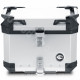 TOP CASE MOTO COOCASE X1 ALUMINIUM SERIES 40 LITRES GRIS (LIVRE AVEC PLATINE)