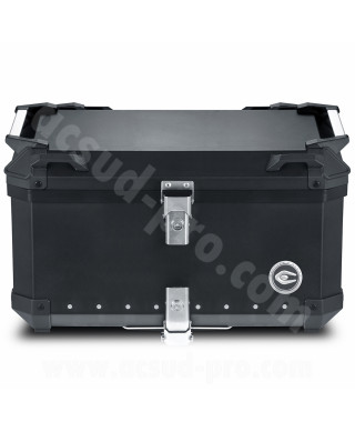 TOP CASE MOTO COOCASE X3 ALUMINIUM SERIES 60 LITRES NOIR (LIVRE AVEC PLATINE)